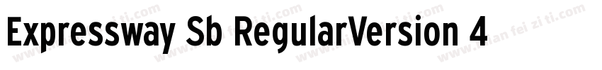 Expressway Sb RegularVersion 4000字体转换